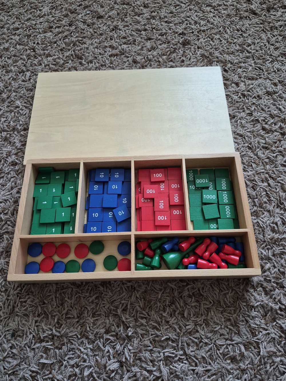 Wooden Montessori Stamp Game Set - Picture 4 of 4
